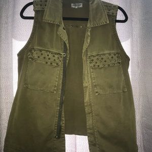 Forest green vest